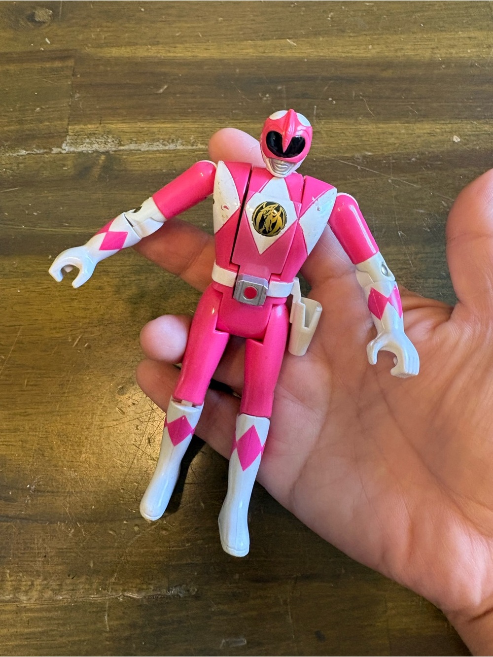 Pink Mighty Morphin Power Rangers Head Flip Action Figure 1993 Y2K Kimberly - Picture 2 of 3
